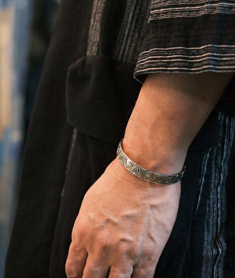 Arabesque Silver Gold Bangle L