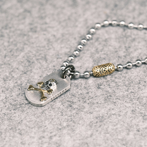 Dogtag Skull Necklace
