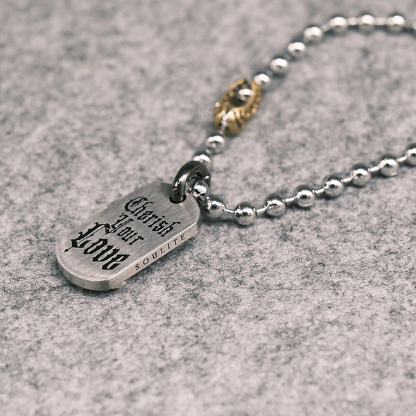 Dogtag Skull Necklace
