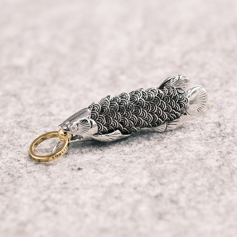 Dragon Fish Silver Necklace