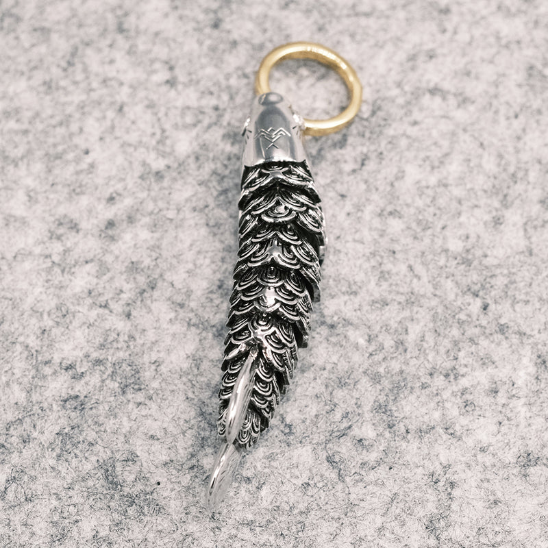 Dragon Fish Silver Necklace