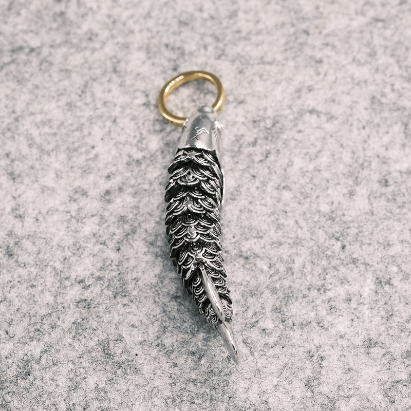 Dragon Fish Silver Necklace