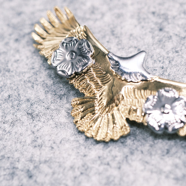 Eagle Gold Flower Necklace