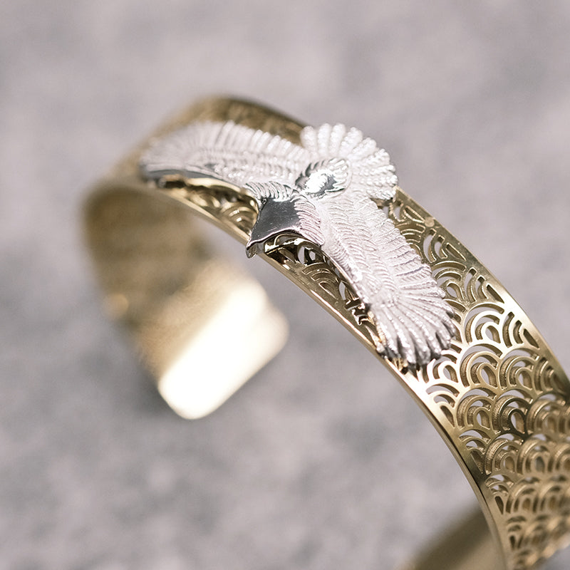 Eagle Silver L Bangle